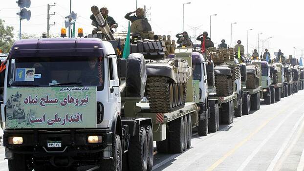 Einheiten der Revolutionswächter bei einer Militärparade in Teheran