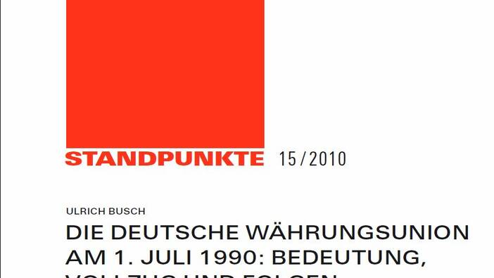 Die deutsche Währungsunion am 1. Juli 1990: Bedeutung, Vollzug und Folgen