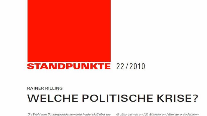 Welche politische Krise?