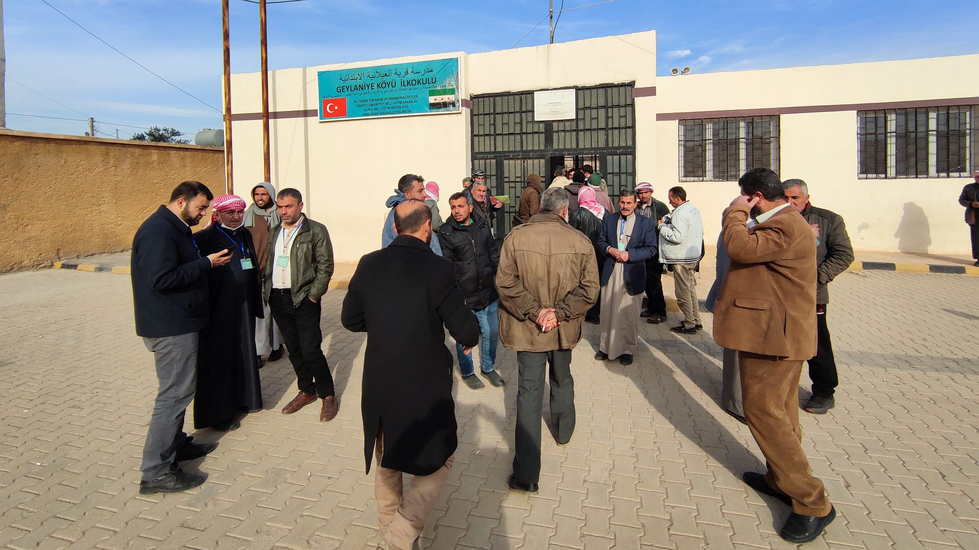 Wahlen zum Lokalen Rat in einer Schule in Rif Aleppo (Aleppo-Land)